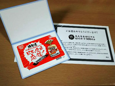 QUOカード500円分