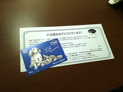 QUOカード2,000円分